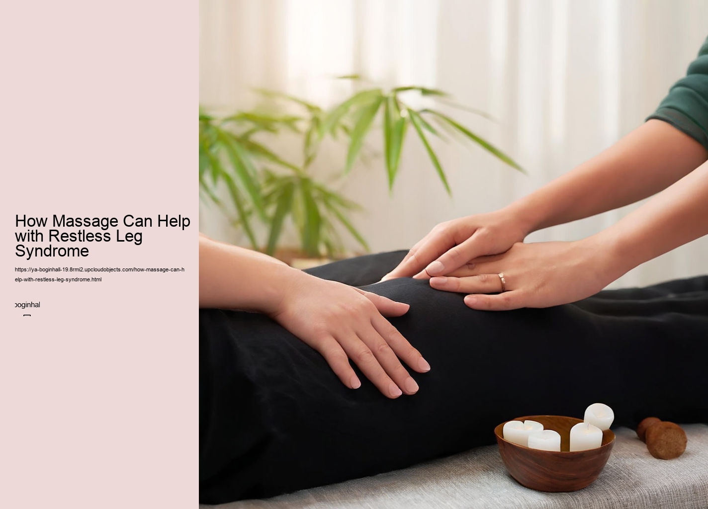 How Massage Can Help with Restless Leg Syndrome